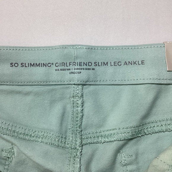 Chico's So Slimming Girlfriend Slim Leg Ankle Jeans Stretch - Picture 7 of 14